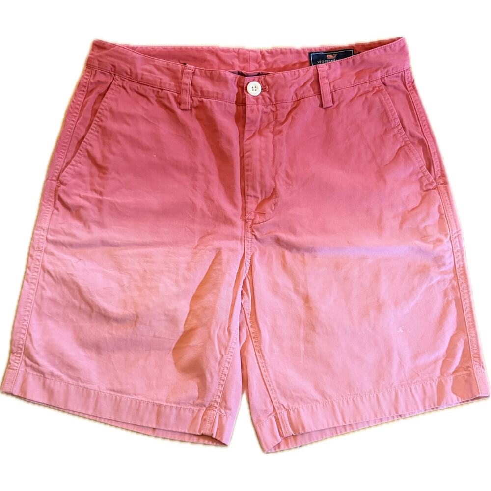 Vineyard Vines Island Short Men's Shorts Size 32 Pink Chino Flat Front